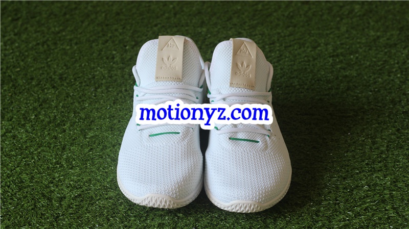 Adidas x Pharrell Williams Tennis Hu White Green BA7828